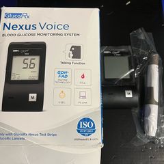 Gluco Rx Nexus voice Blood Glucose Monitoring System brand new