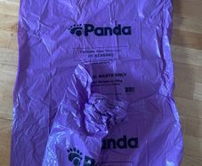 2 panda general waste purple bags
