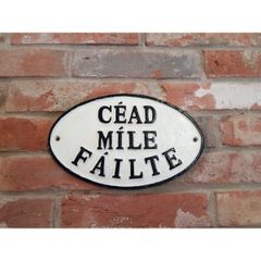 Cead Mile Failte Oval  Large  HS47