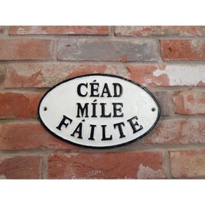 Cead Mile Failte Oval  Large  HS47