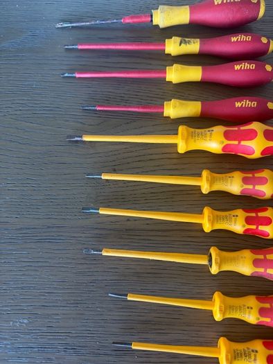 VDE Screwdrivers Flat Head Wiha Wera Stanley
