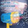 69Hole Bubble Gun Automatic Bubble Maker Luminous Kids Electric Bubble Machine Image 3