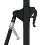 Wall-mounted Parasol with LEDs and Metal Pole 300 cm Anthracite Image 4