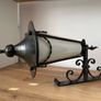 French wrought iron milk shade Paris light Image 6