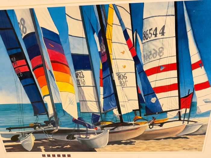 After the race print by Artist Steven Jordan