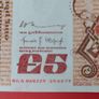 Irish 1979 "Scotus"  Five pound banknote in A/UNCIRCLULATED condition Image 2