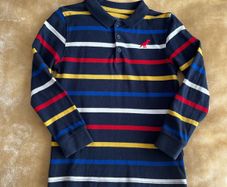M&S long sleeve poloshirt Age 4-5