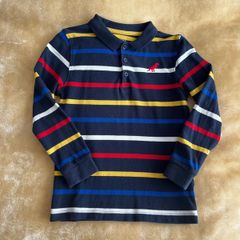 M&S long sleeve poloshirt Age 4-5