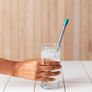Reusable Stainless Steel Water Filter Drinking Straw with Carry Case, Removes Microplastics, Bacteria and Parasites for Travel and Everyday Use, Wasabi Image 3