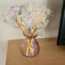 6 small roses in pink vase Image 2