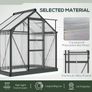 Walk-In Polycarbonate Green House 6 x 4ft Image 5