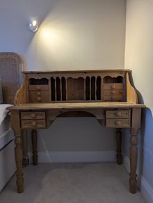Solid Pine Traditional Handmade Writing Desk