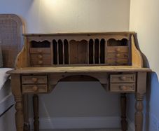 Solid Pine Traditional Handmade Writing Desk