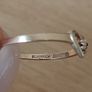 Yellow 9ct gold love heart ring with diamond size I Image 2