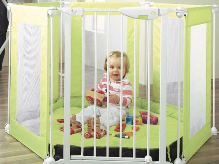 Mothercare Safer Living Soft Play Pen + Room Divider - 6 Panel Lime Green - SH01