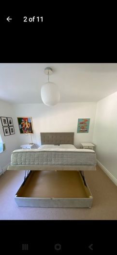King size bed and mattress Harvey Norman