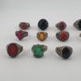 15 Boho Antique Rings Mixed Brass, Glass & Stone Designs Image 3