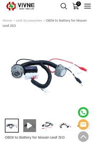 Vivne obd2 to battery cables for nissan leaf ZEO