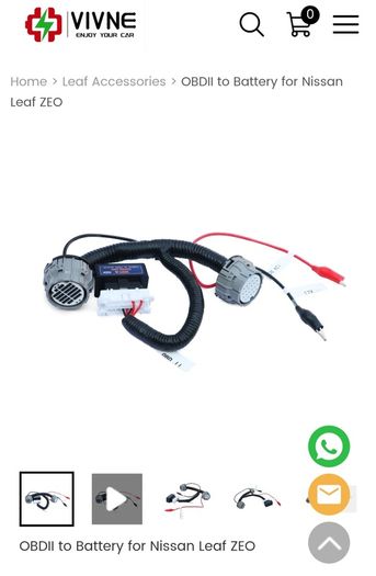 Vivne obd2 to battery cables for nissan leaf ZEO