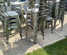 metal chairs