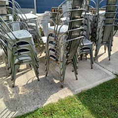 metal chairs
