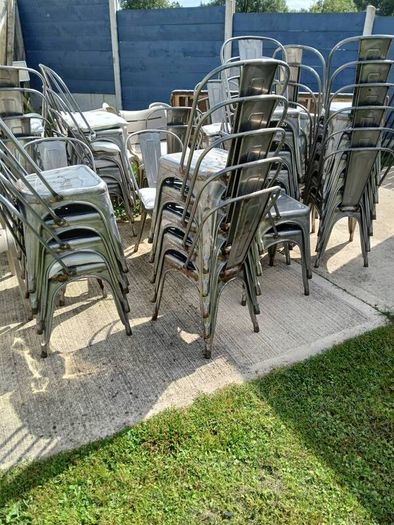 metal chairs
