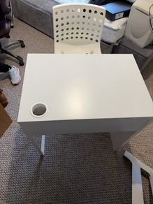 Computer desk and chair