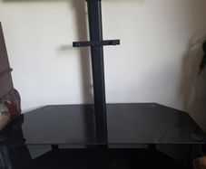 TV glass table