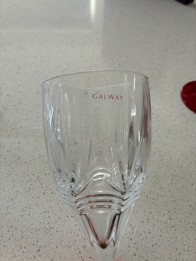 Galway Crystal Wine Glasses x6