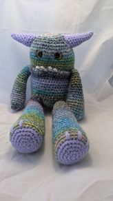 handmade crochet monster