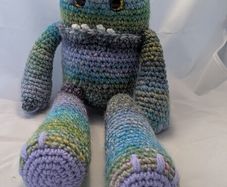 handmade crochet monster