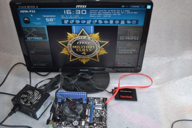 MSI H81M-P33 LGA 1150 Motherboard + Intel i5-4670K CPU Processor