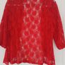 ladles red lace cardigan  size 18 Image 2