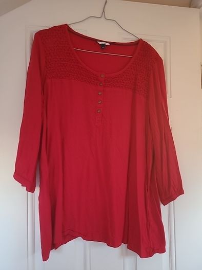 Size 16 red blouse