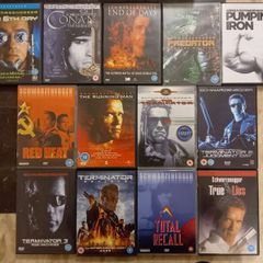 Arnold Schwarzenegger Dvd Collection Bundle Sci-fi Action Terminator Conan Predator Etc