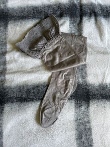 Grey stay up stockings