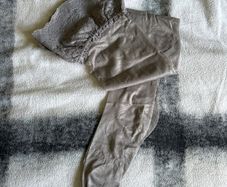 Grey stay up stockings