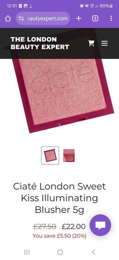Ciate london sweet kiss illuminating blush