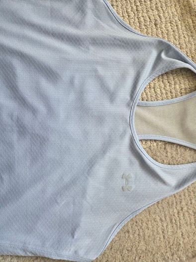 Under Armour light blue yoga top