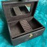 John Rocha dark brown leather jewellery box Image 3