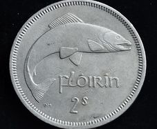 Ireland - 1962 - Florin - Salmon - KM.15a - [509]