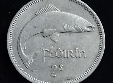 Ireland - 1962 - Florin - Salmon - KM.15a - [509]