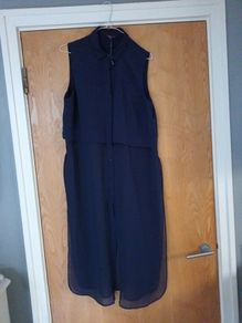 M&S Limited Edition Lightweight Sleevless Long Blouse  Cover Up  Coat.  S.14.