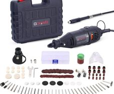 Rotary Tool Kit, 130W Multi-Functional Mini Grinder Set with 140 Accessories (Keyless Chuck & Flex Shaft) Varible Speed Multi Tool