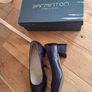 Barminton Ocean Blue Metalic Leather Shoes (39) Image 10