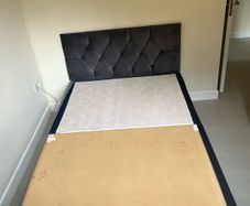 SMALL Double Headboard + Divan skirt