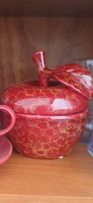 Red Apple Ceramic Dish