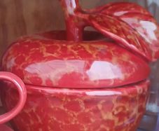 Red Apple Ceramic Dish