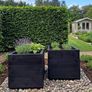 Handcrafted Solid Wood Garden Planters (Painted Black) Image 3