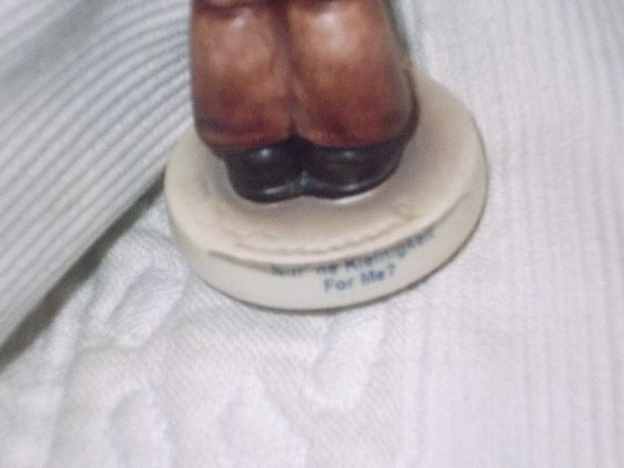 2 hummel figurines real hummel but are signed  ski heil skiar and for me